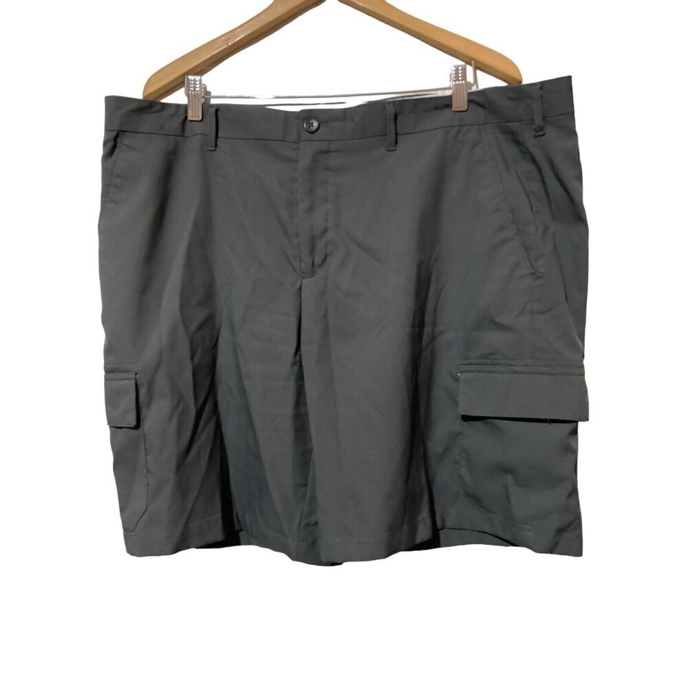 Island Republic Womens Shorts Gray Flat Front 40” Waist Cargo‎